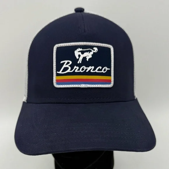 Ford Bronco Blue Hat Cap Snap Back Trucker Embroidered American Needle NWOT - Picture 2 of 10